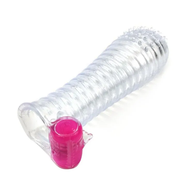 Funda para el Pene con Vibración Transparente de A-Gusto
