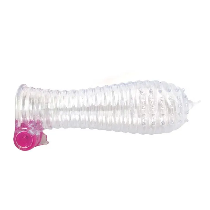 Funda para el Pene con Vibración Transparente de A-Gusto