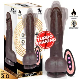 Severo Dildo Realista Turbo Shaking Thrusting, Rotación 360º Control Remoto Efecto Calor de Centauro
