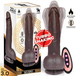Severo Dildo Realista Turbo Shaking Thrusting, Rotación 360º Control Remoto Efecto Calor de Centauro