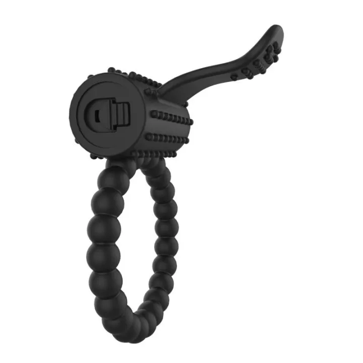 Anillo para el Pene con Vibración Negro de A-Gusto