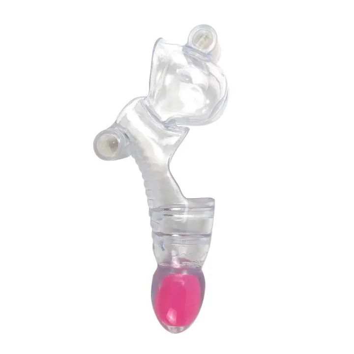Funda para el Pene y Testículos 3 Balas Vibradoras Transparente de A-Gusto