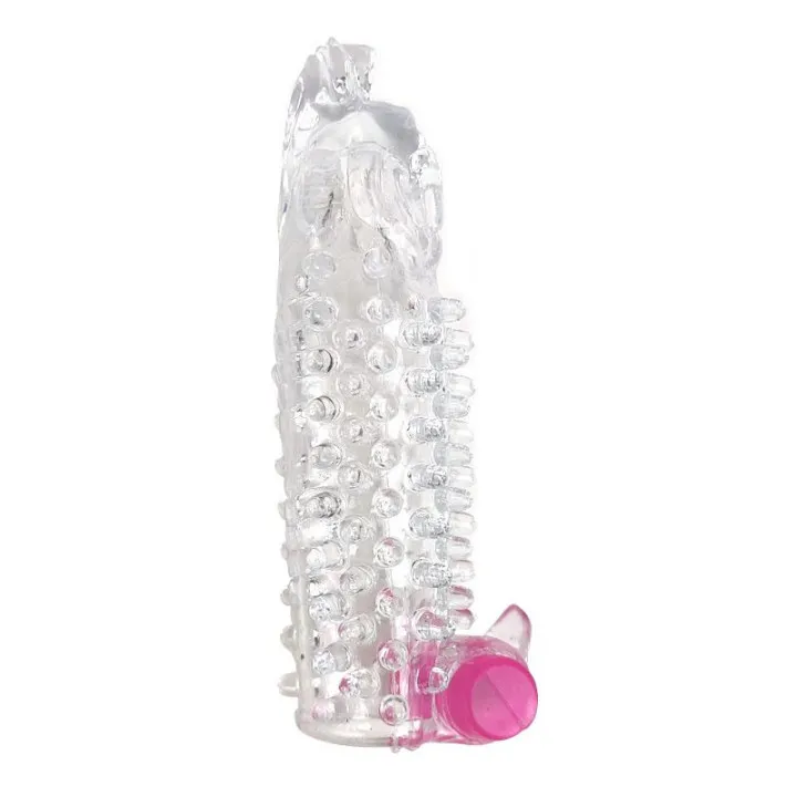 Funda para el Pene con Vibración Transparente de A-Gusto