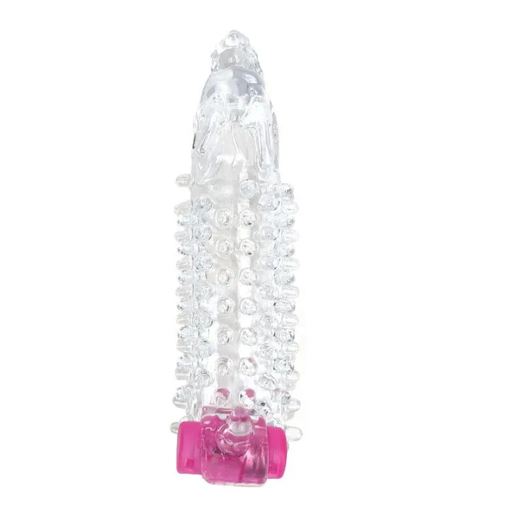 Funda para el Pene con Vibración Transparente de A-Gusto