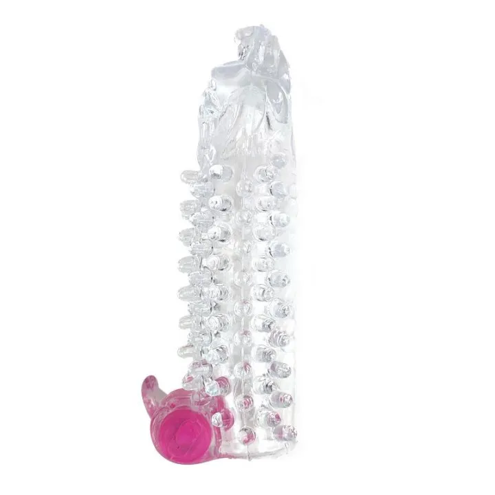 Funda para el Pene con Vibración Transparente de A-Gusto
