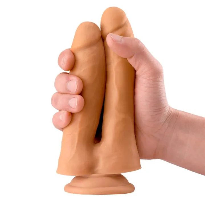 Twin Dildo Doble Realista 7.1 Natural de Max & Co