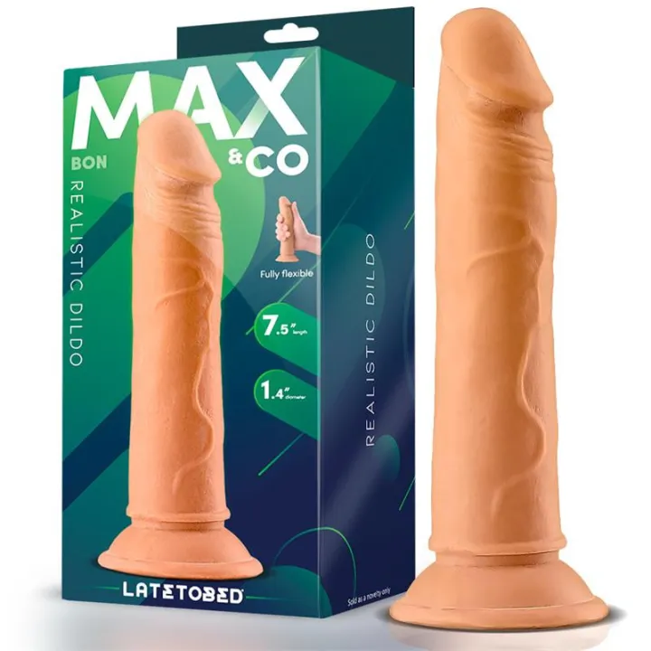 Bon Dildo Realista con Ventosa 7.5 Natural de Max & Co