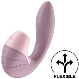 Supernova Old Rose Succionador y Vibrador Super Flexible USB de Satisfyer | VibraZon