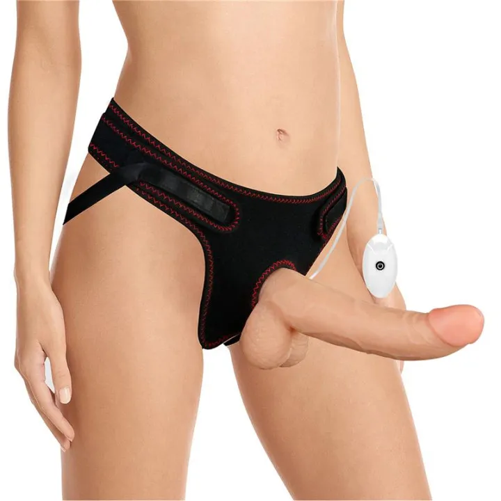 Arnés con Dildo con Vibración y Control Remoto 8.5 de Lovetoy