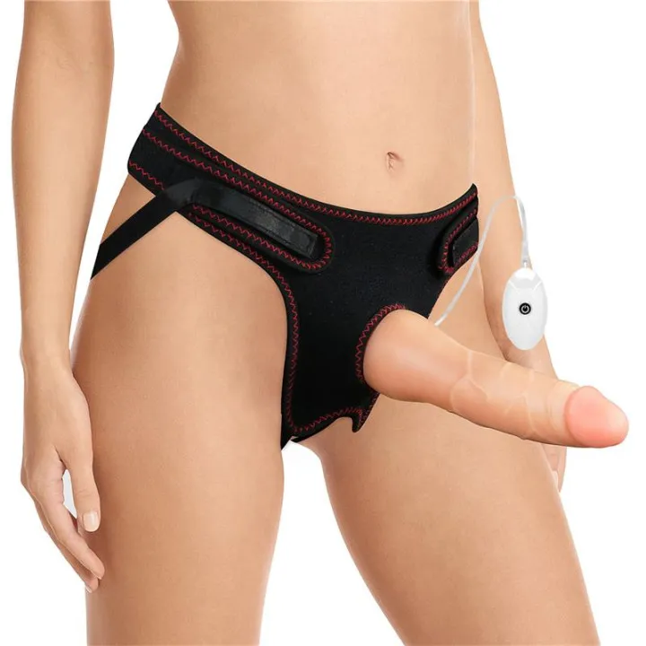 Arnés con Dildo con Vibración y Control Remoto 7.5 de Lovetoy