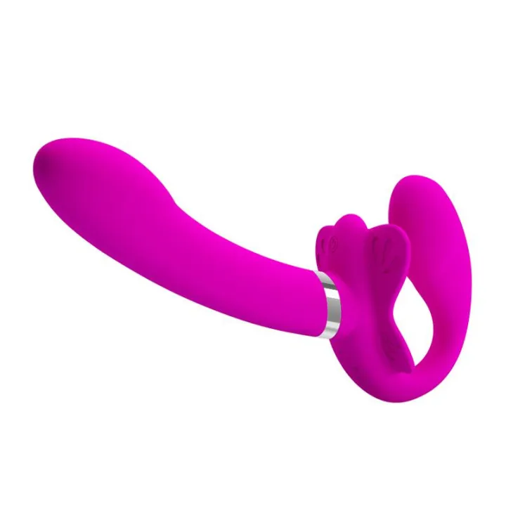 Valerie Vibrador para Parejas sin Arnés USB de Prettylove