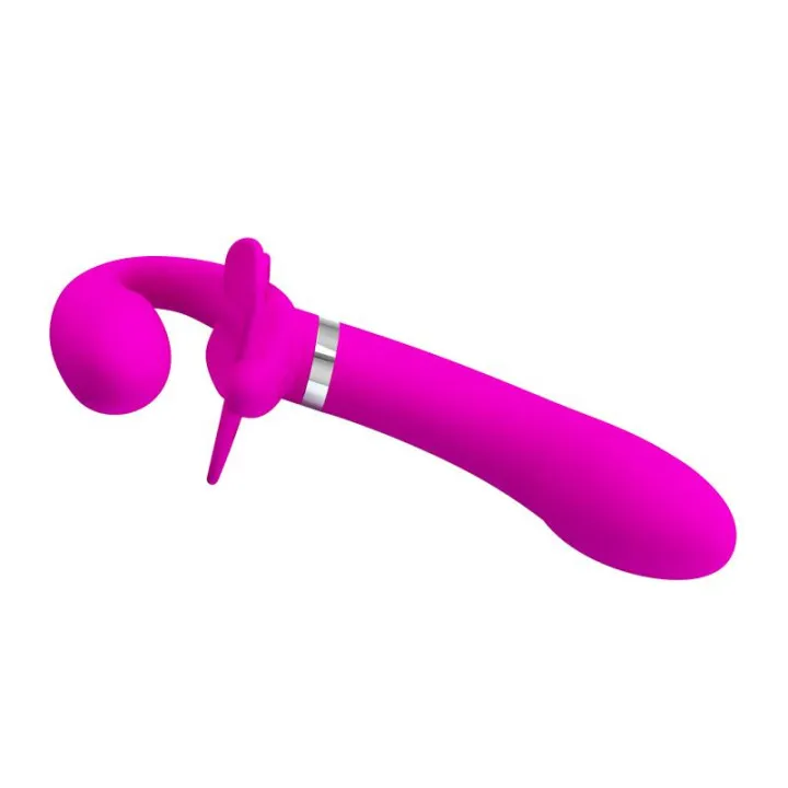 Valerie Vibrador para Parejas sin Arnés USB de Prettylove