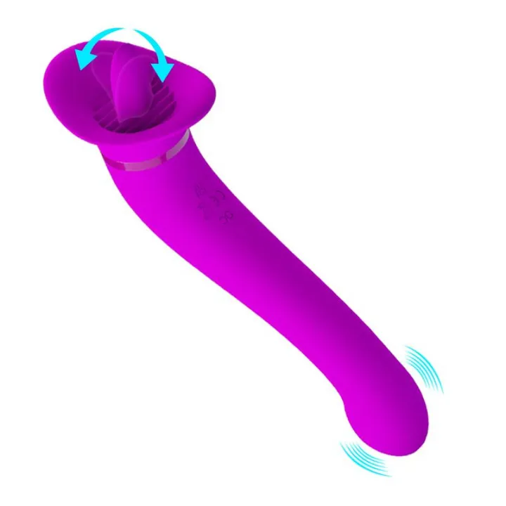 Faust Vibrador con Lengua Estimuladora USB de Prettylove