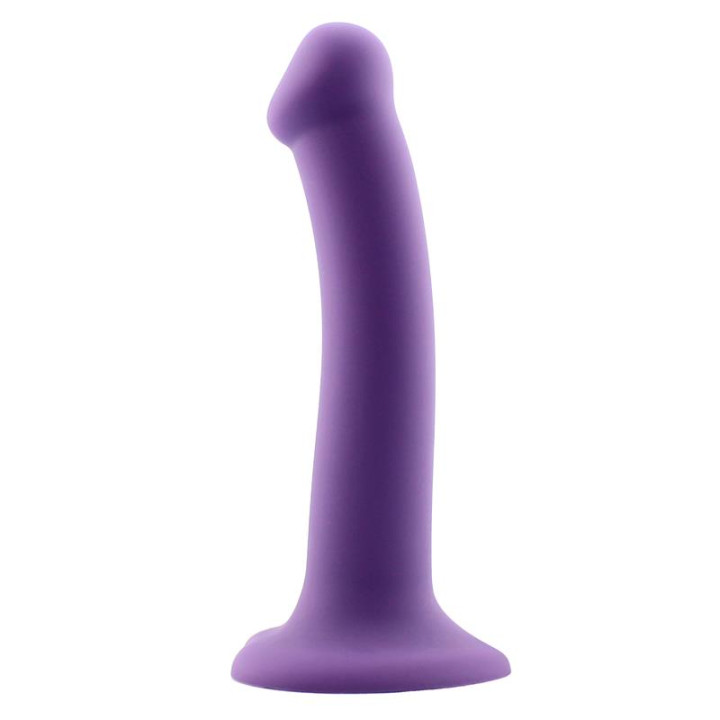 Bouncy Dildo Silicona Líquida Hiper Flexible 6.5 - 16.5 cm Talla S Púrpura de Action | VibraZon