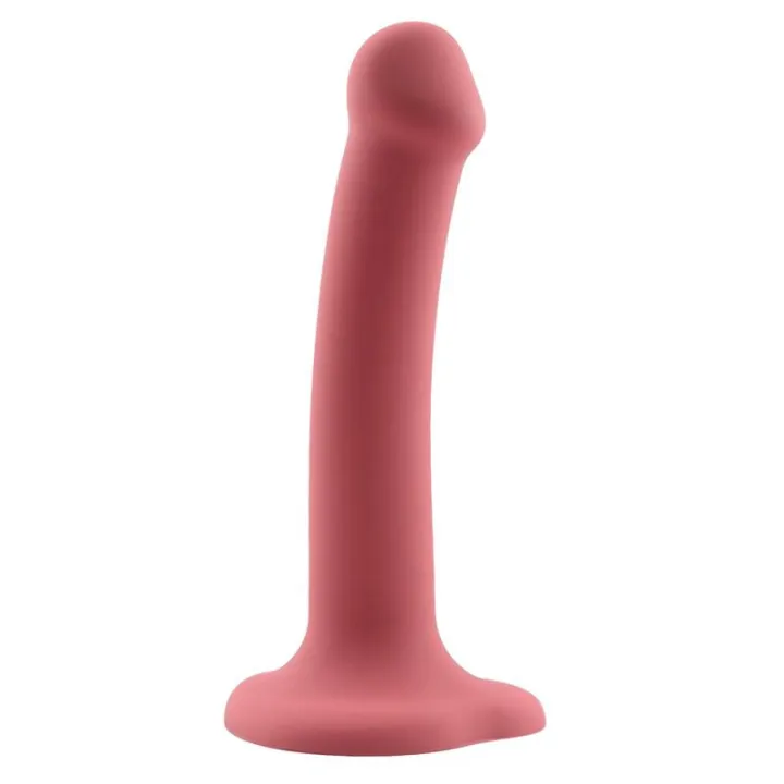 Bouncy Dildo Silicona Líquida Hiper Flexible 7 - 18 cm Talla M Burgundy de Action