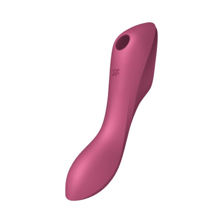 Curvy Trinity 3 Vibrador y Succionador Triple Estimulación USB Rojo de Satisfyer | VibraZon