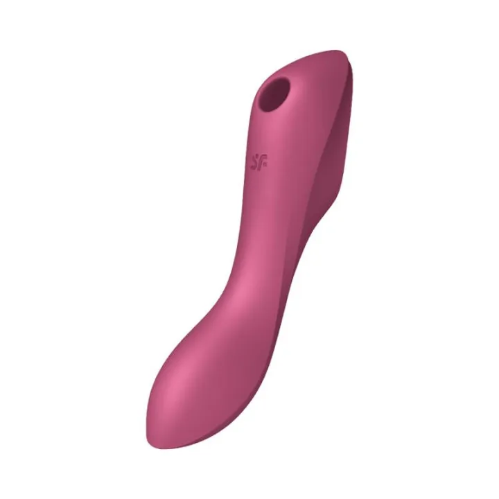 Curvy Trinity 3 Vibrador y Succionador Triple Estimulación USB Rojo de Satisfyer