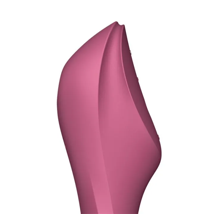 Curvy Trinity 3 Vibrador y Succionador Triple Estimulación USB Rojo de Satisfyer