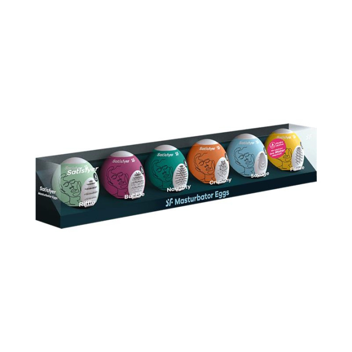 Set 6 Unidades Huevo Masturbador de Satisfyer | VibraZon
