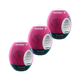 Set 3 Huevos Masturbadores Modelo Bubble de Satisfyer | VibraZon