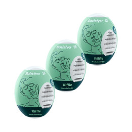 Set 3 Huevos Masturbadores Modelo Riffle de Satisfyer | VibraZon