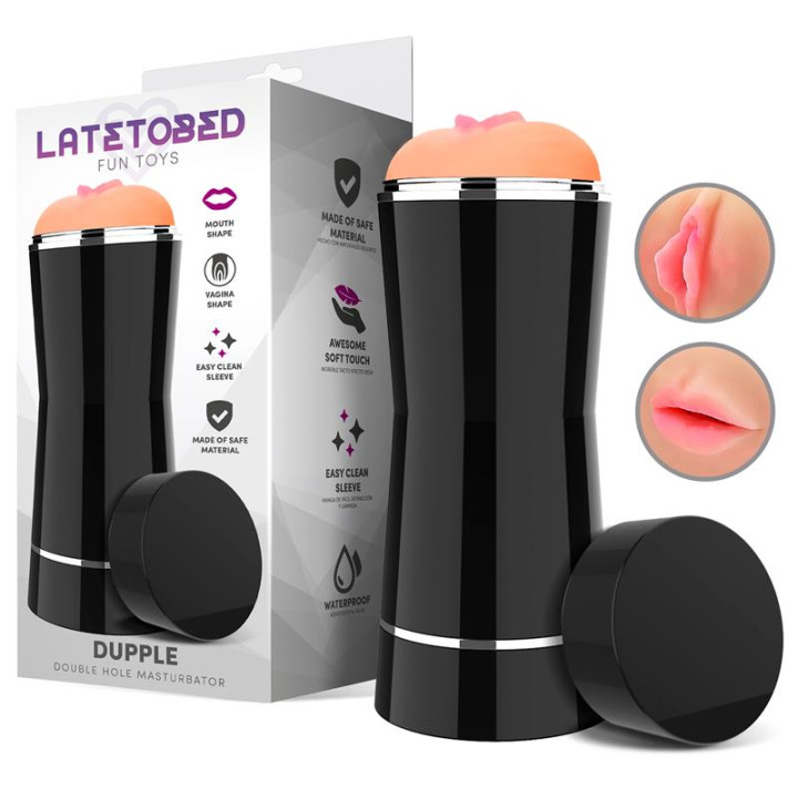 Dupple Masturbador Doble Vagina y Boca de Latetobed | VibraZon