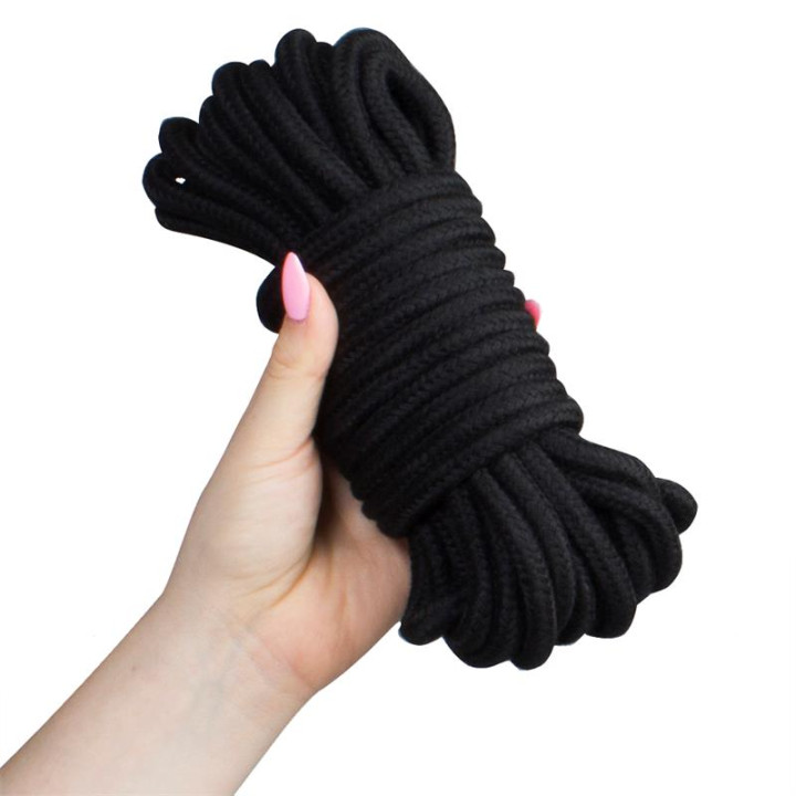 Cuerda Bondage 10 m Negro de Secret Play | VibraZon