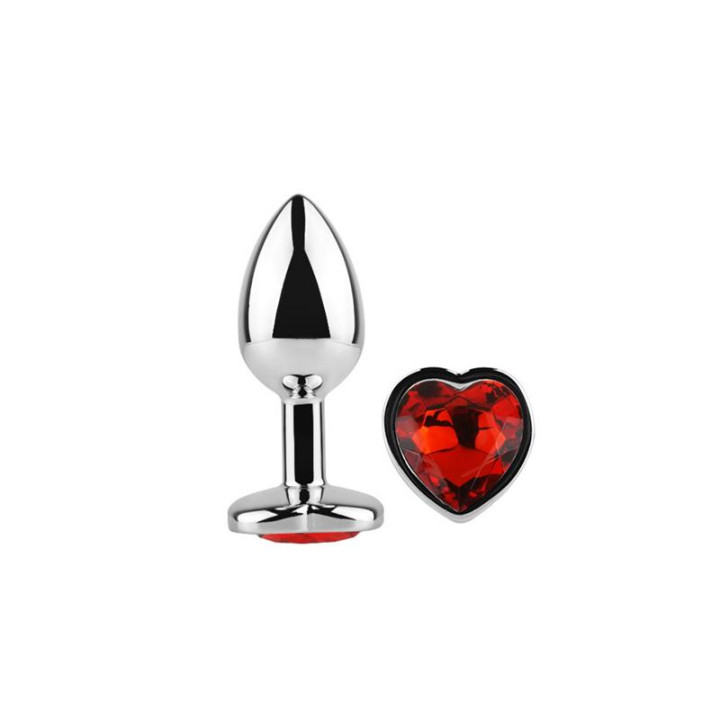 Plug Anal Joya de Corazón Red Scarlet Talla S de Afterdark | VibraZon