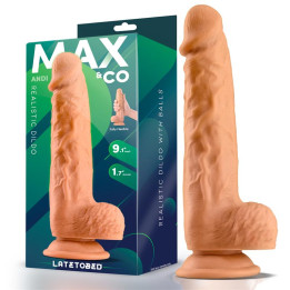 Andi Dildo Realista con Testículos 9.1 Natural de Max & Co | VibraZon