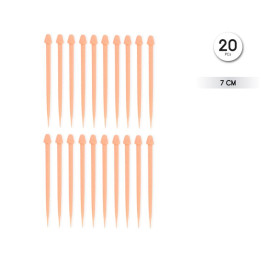 Pinchos Forma de Pene 20 unidades de Diverty Sex | VibraZon