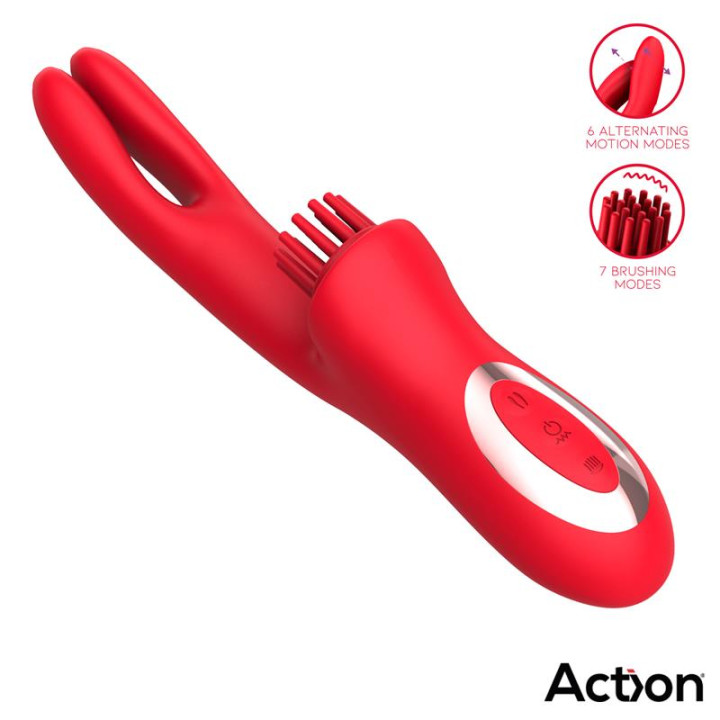 Bilma Vibrador con Movimientos Alternantes y Brushing 4 Motores de Action | VibraZon