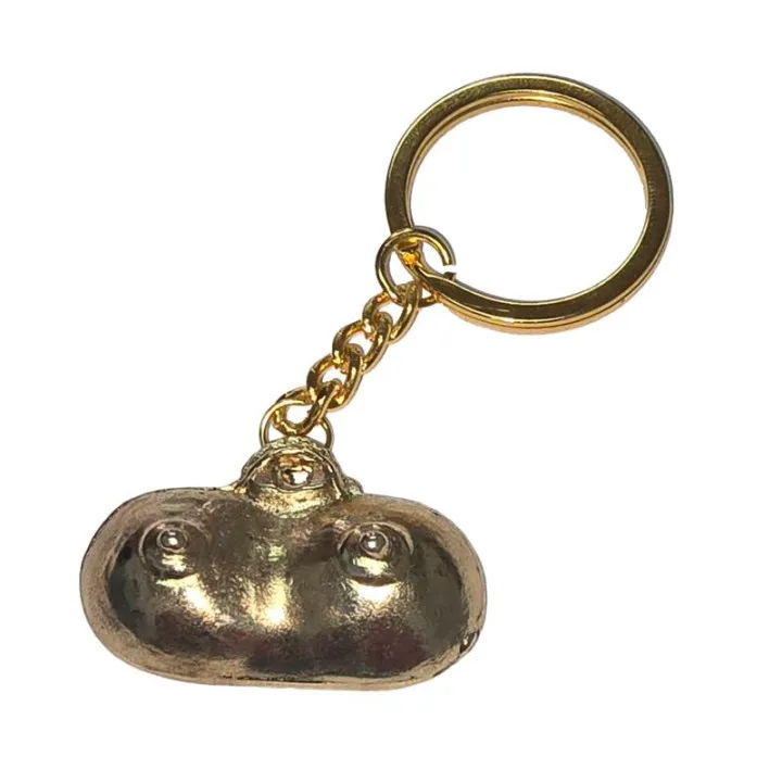 Llavero Forma de Pechos Dorado de Diverty Sex