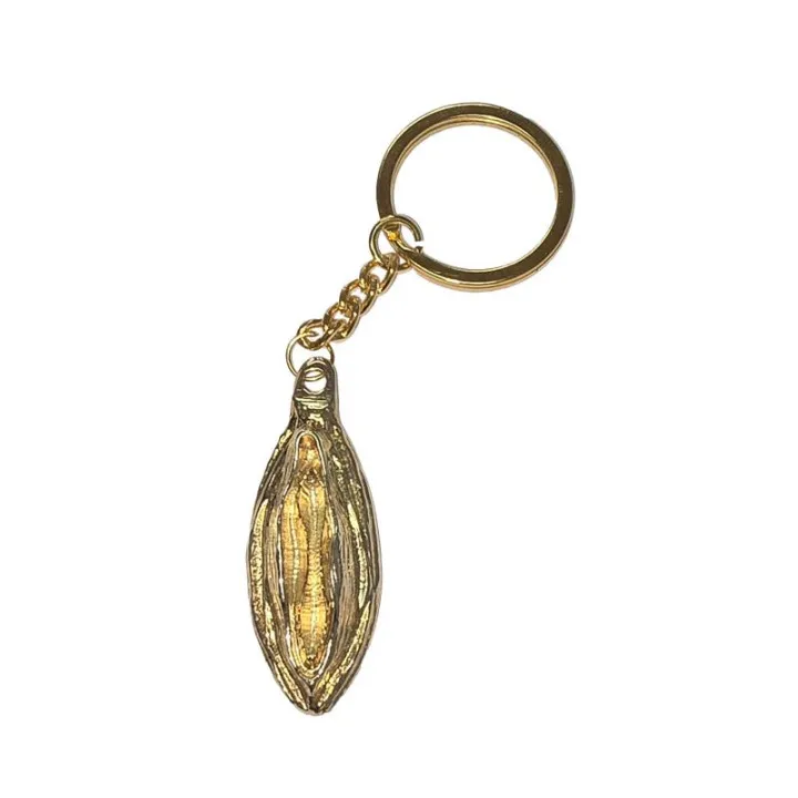 Llavero Forma de Labios Dorado de Diverty Sex