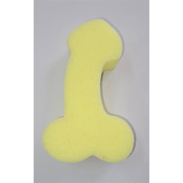 Esponja Forma Pene Amarillo de Diverty Sex | VibraZon