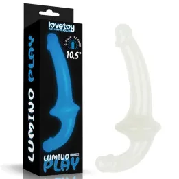 Dildo doble Lumino Play Luz Azul 10.5 de Lovetoy