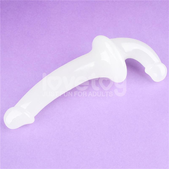 Dildo doble Lumino Play Luz Azul 10.5 de Lovetoy | VibraZon