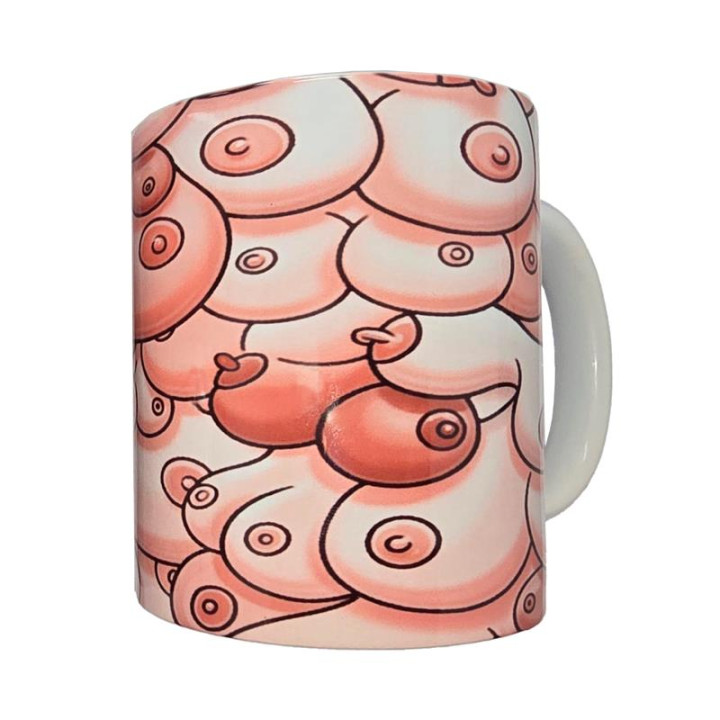 Taza Color Pechos 370ml de Diverty Sex | VibraZon