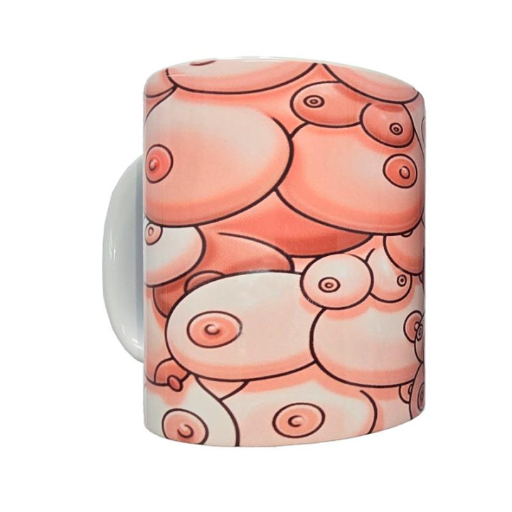 Taza Color Pechos 370ml de Diverty Sex | VibraZon