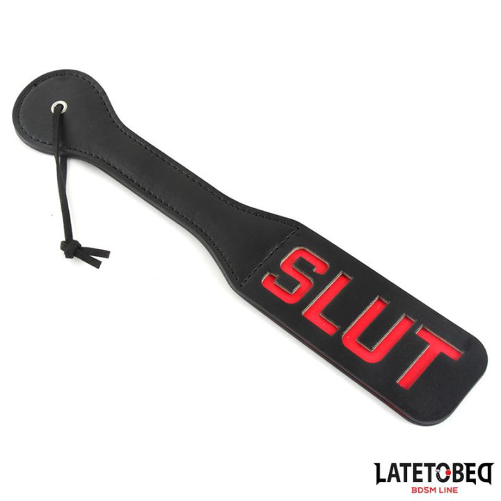 Pala Doble Capa Lema SLUT 32 cm de Latetobed Bdsm Line | VibraZon