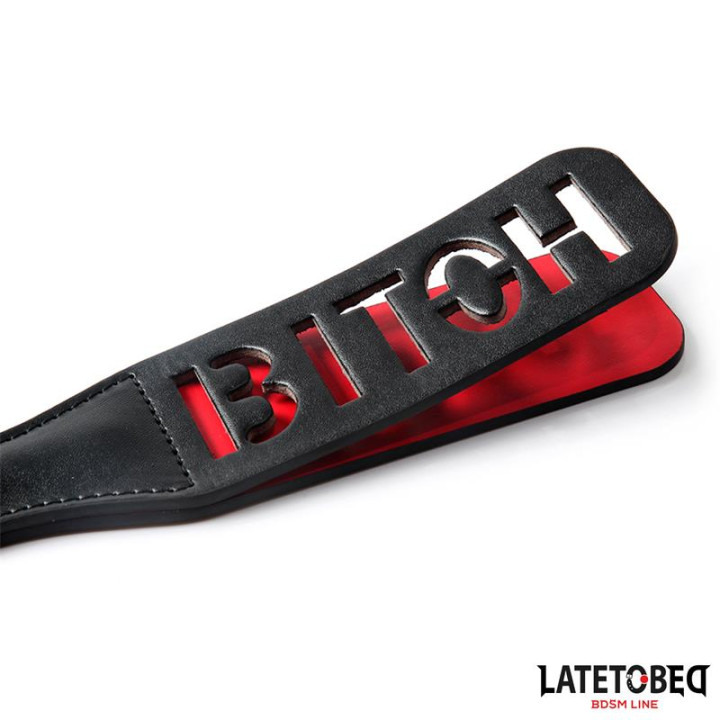 Pala Doble Capa Lema BITCH 32 cm de Latetobed Bdsm Line | VibraZon