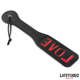 Pala Doble Capa Lema LOVE 32 cm de Latetobed Bdsm Line | VibraZon