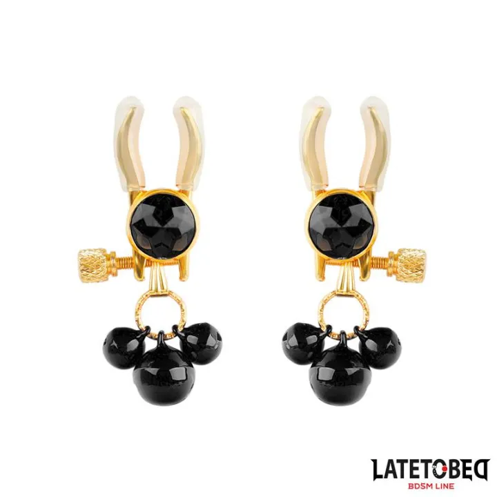 Pinzas para Pezones con Cascabeles de Latetobed Bdsm Line