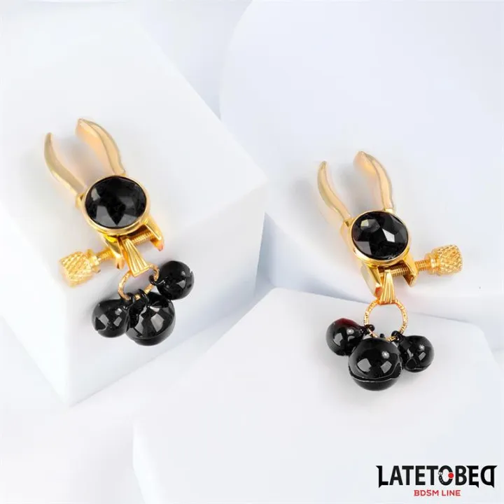 Pinzas para Pezones con Cascabeles de Latetobed Bdsm Line
