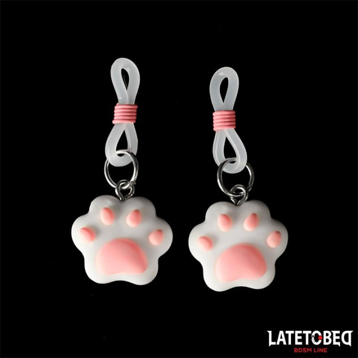Pinzas para Pezones con Patita de Gato de Latetobed Bdsm Line | VibraZon