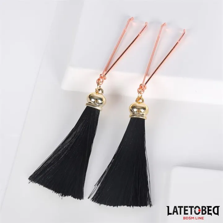 Pinzas para Pezones con Flecos de Latetobed Bdsm Line