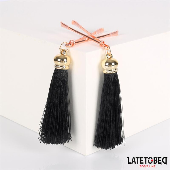 Pinzas para Pezones con Flecos de Latetobed Bdsm Line | VibraZon