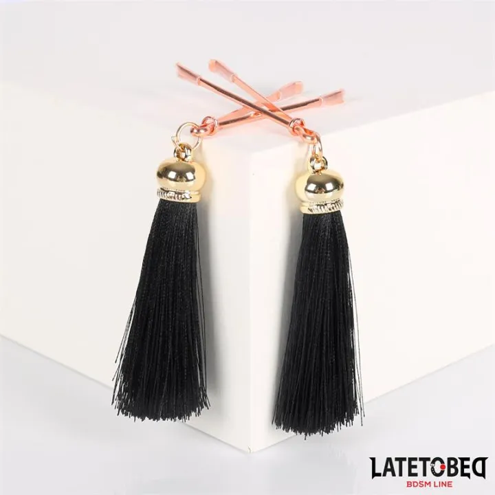 Pinzas para Pezones con Flecos de Latetobed Bdsm Line