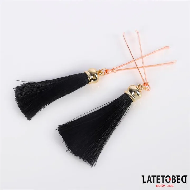 Pinzas para Pezones con Flecos de Latetobed Bdsm Line