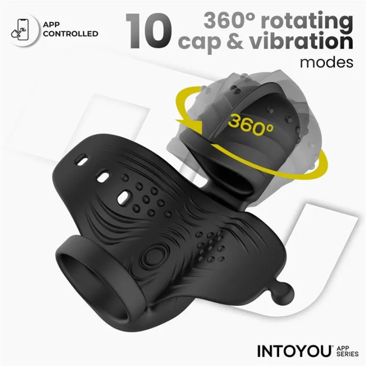 Zonte Masturbador con Rotación y Vibración con APP de Intoyou App Series