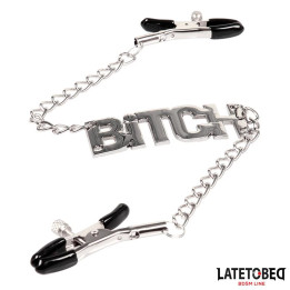 Pinzas para Pezones Lema Bitch de Latetobed Bdsm Line | VibraZon